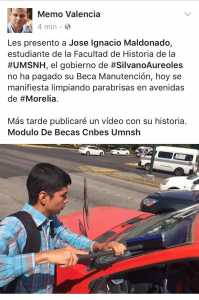Foto: Facebook Memo Valencia