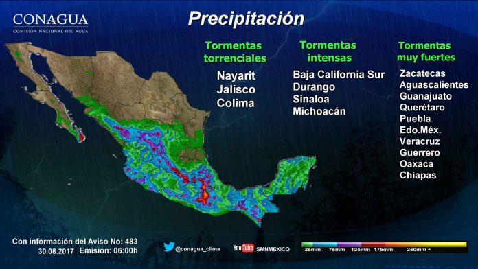 Onda tropical 30 provocará lluvias y tormentas en la mayor país: SMN Onda tropical 30 provocará lluvias y tormentas en la mayor país: SMN