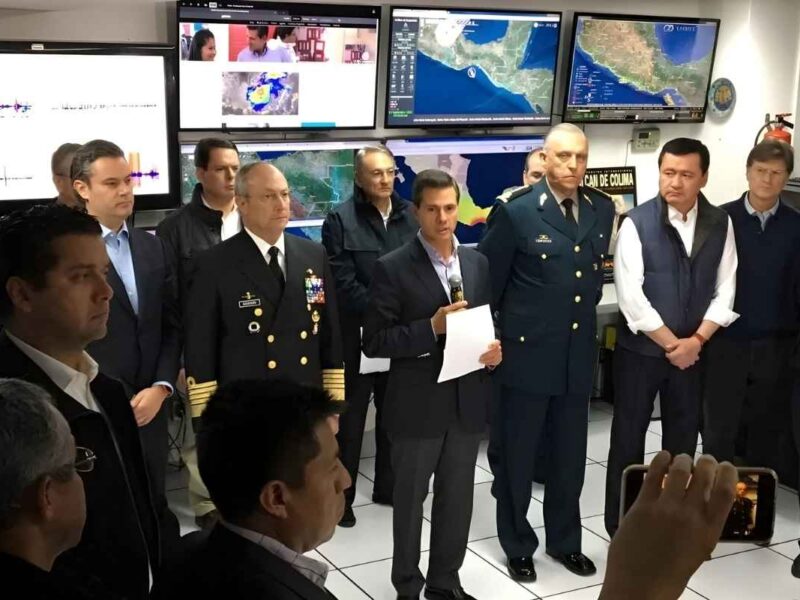 El presidente Peña Nieto declaró emergencia en Chiapas tras el sismo de 8.2, informó de daños, apoyos federales, alertas de réplica y acciones de protección civil