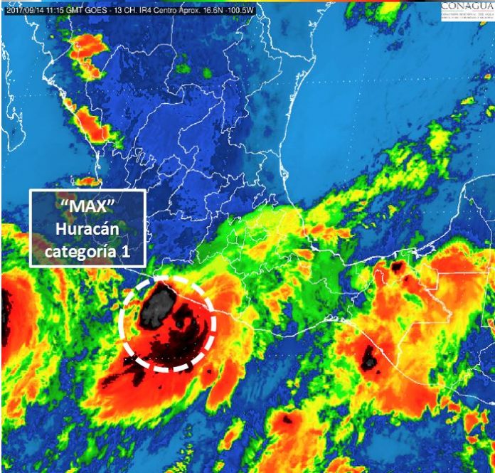 Toca tierra en Guerrero el huracán 'Max' Toca tierra en Guerrero el huracán 'Max'