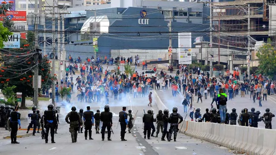 Violentas protestas tras elecciones en Honduras