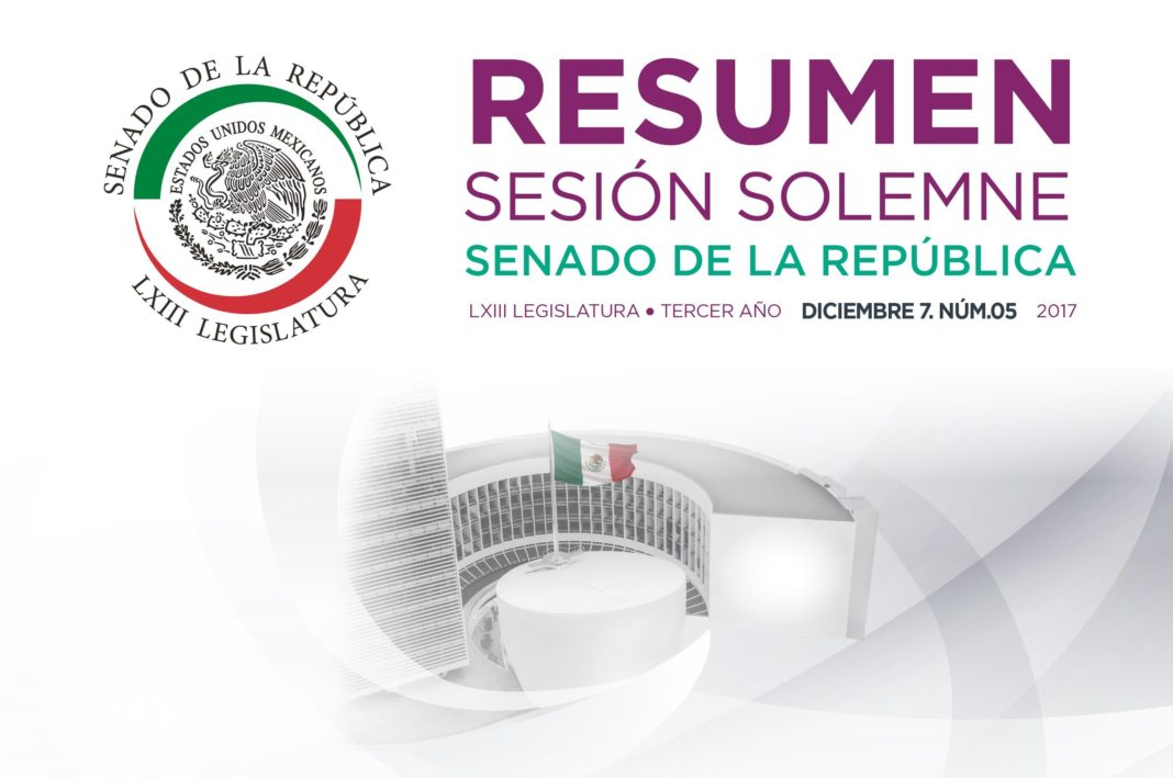 Sesión Solemne, Senado de la República