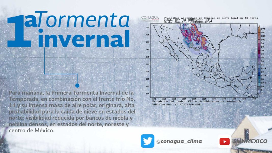 Se registra la primera Tormenta Invernal