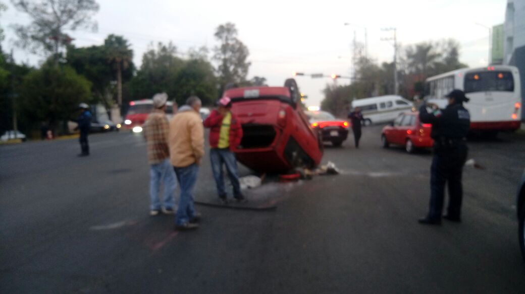 Se registra accidente vial en Morelia
