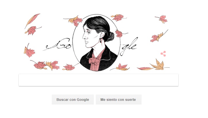 Virgina Woolf es recordada por Google
