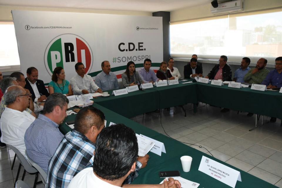 CEN del PRI desplaza a Comisión Estatal de Procesos Internos del PRI Michoacán