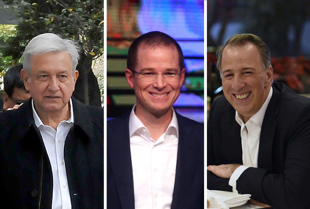 Rinden protesta Anaya, AMLO y Meade como candidatos presidenciales