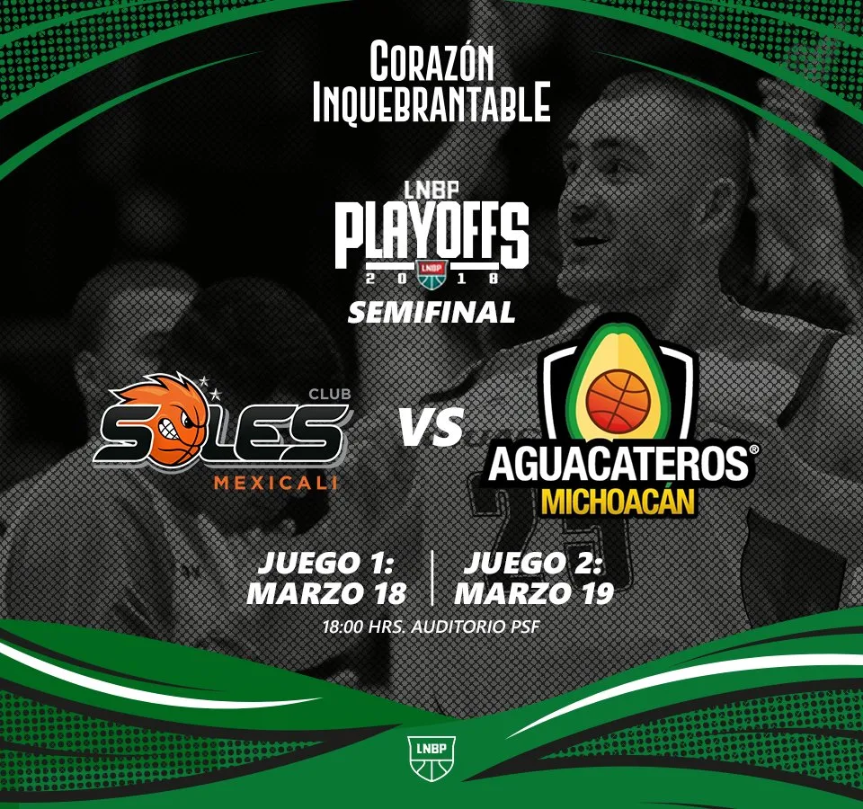 Aguacateros visita a Soles de Mexicali en semifinales