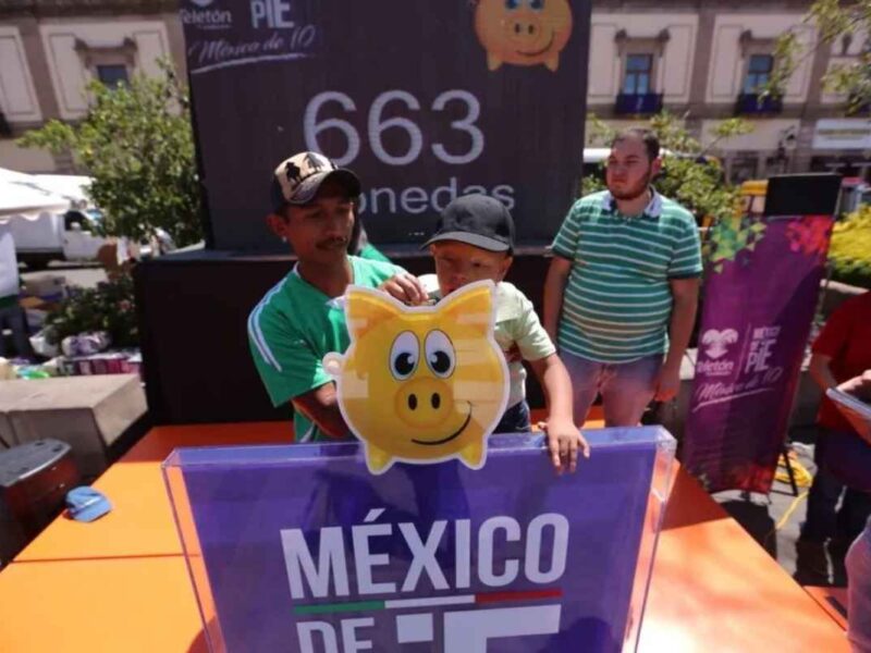 Con la colecta Teletón Morelia 2018 en Plaza Melchor Ocampo, se apoya al CRIT Michoacán y la rehabilitación de niños, jóvenes con discapacidad