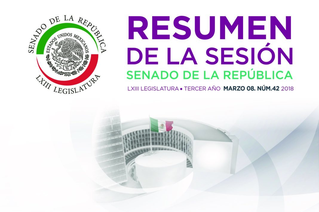 Resumen de la Sesión del Senado de la República