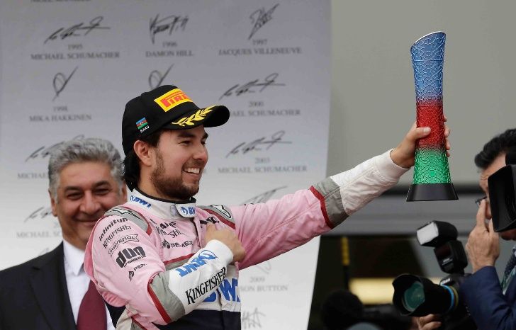 Checo Pérez conquista pódium en Azerbaiyán