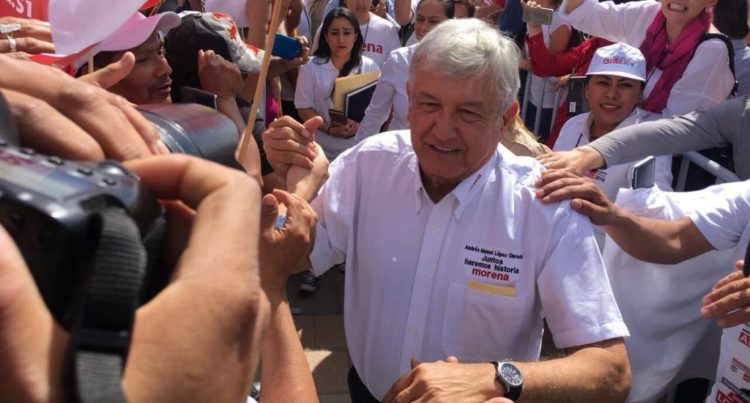 López Obrador arrancó labores de campaña en el norte del país. 