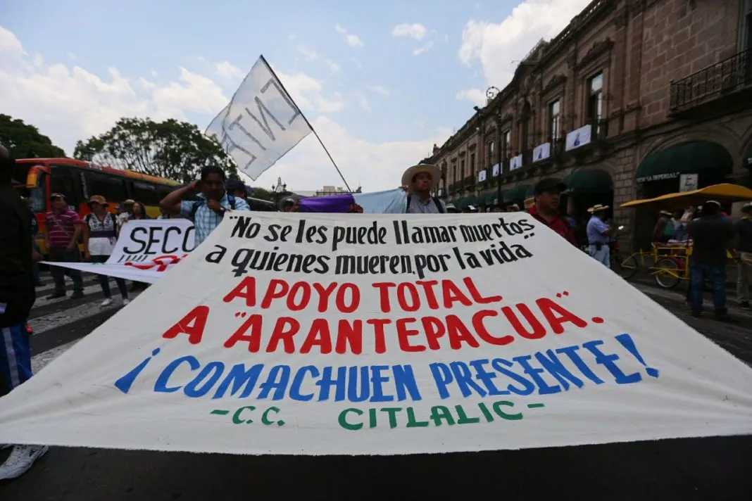 Con movilización, recuerdan masacre de Arantepacua