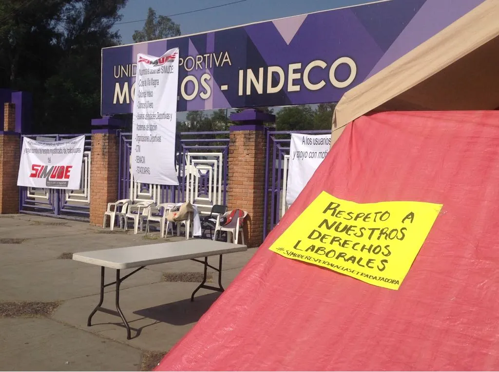 SIMUDE toma Unidad Deportiva Morelos de Indeco