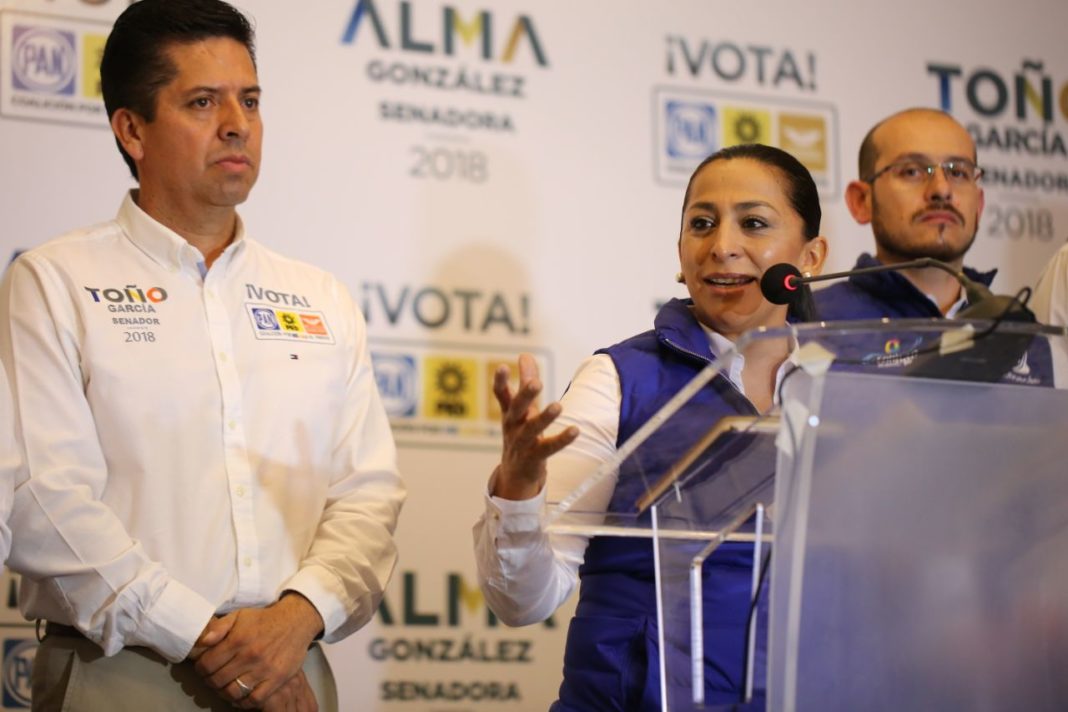 Mi fórmula con Toño García está firme: Alma Mireya González
