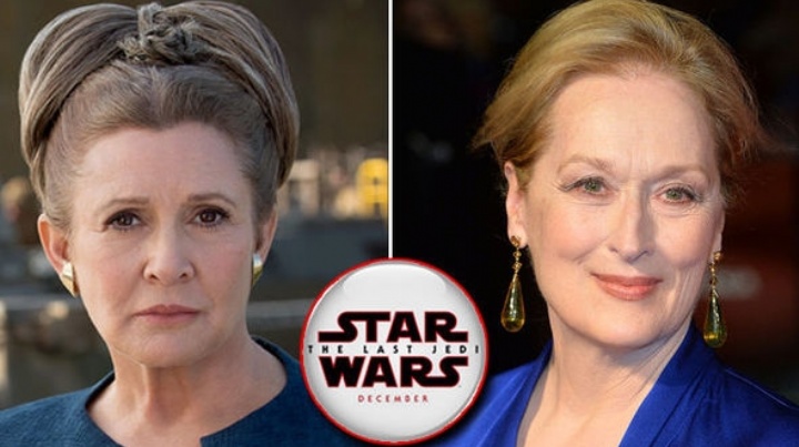 Proponen a Meryl Streep como Leia para Star Wars