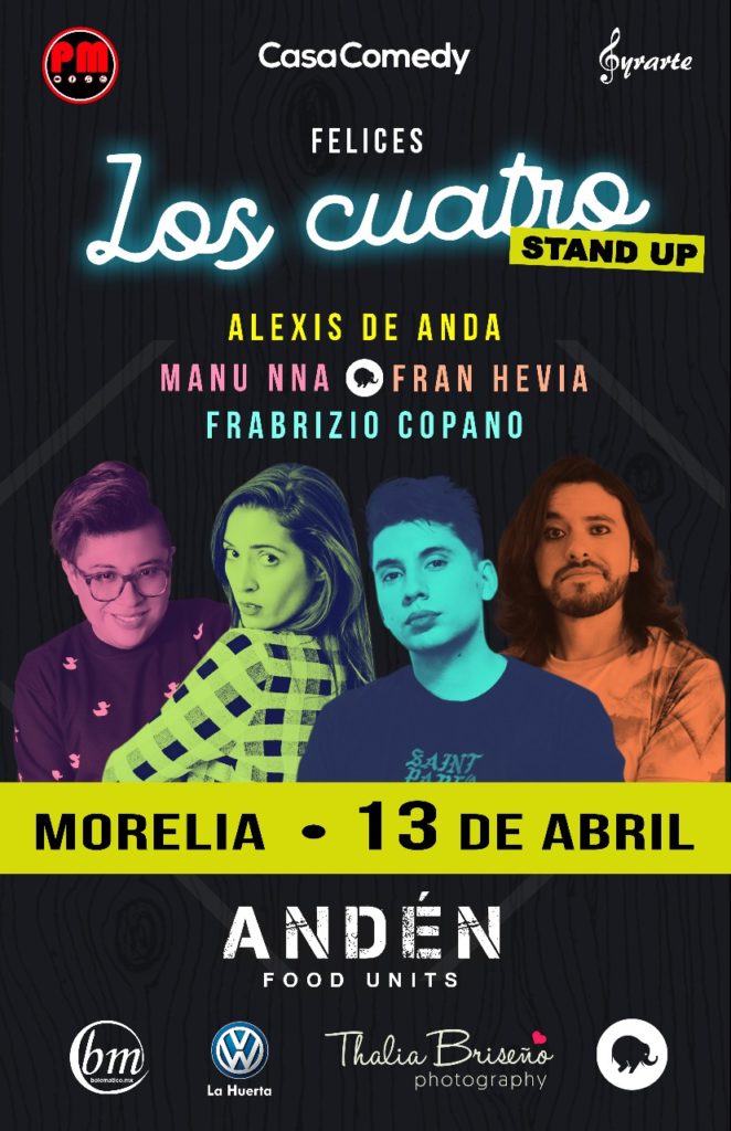 Cuatro standuperos de la Casa Comedy, llegarán a Morelia para presentar su show