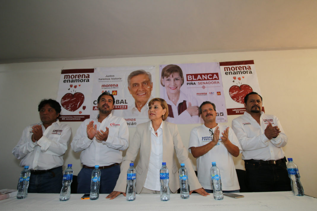 Los michoacanos tenemos alternativa de vida con Morena: Blanca Piña