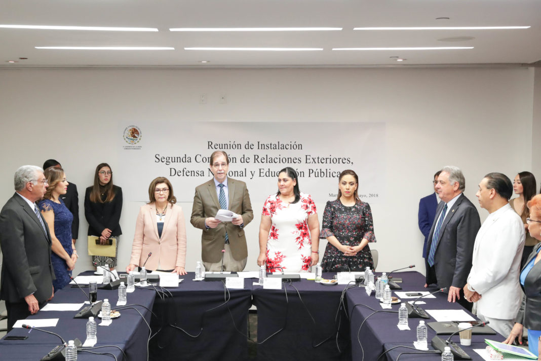 Instalan Segunda Comisión de Relaciones Exteriores, Defensa Nacional y Educación Pública