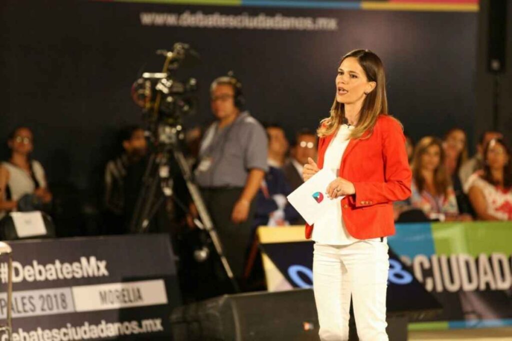 Daniela de los Santos Torres, candidata del Partido Revolucionario Institucional (PRI) a la Alcaldía de Morelia