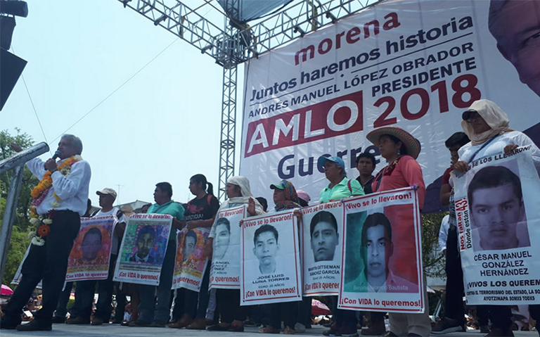 Va a haber justicia para los jóvenes de Ayotzinapa: AMLO