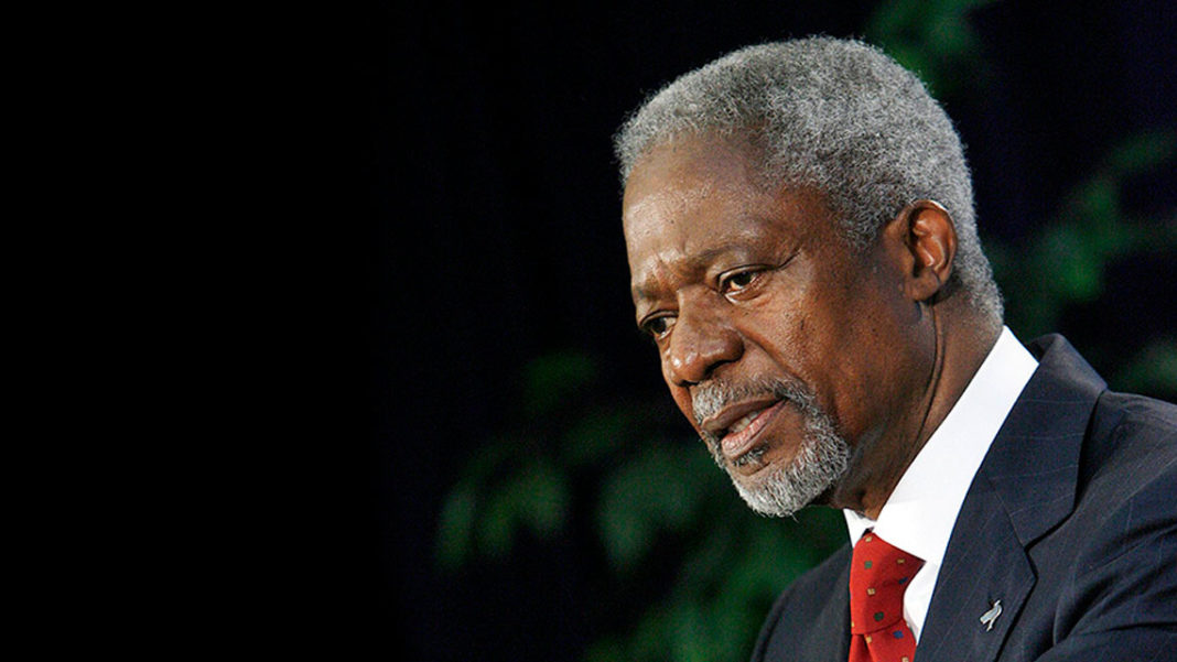 Kofi Annan impartirá conferencia en el INE