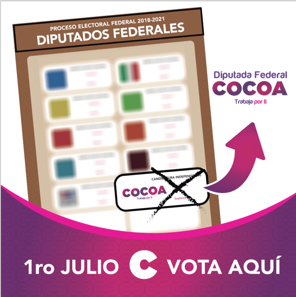 Llama Cocoa Calderón al voto