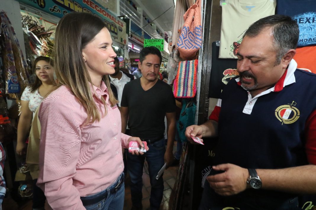 Daniela sin amenazas en campaña por Morelia