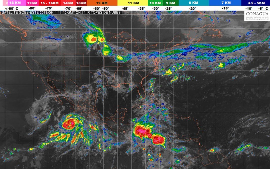 Alertan tormentas intensas en Michoacán por huracán "Bud"