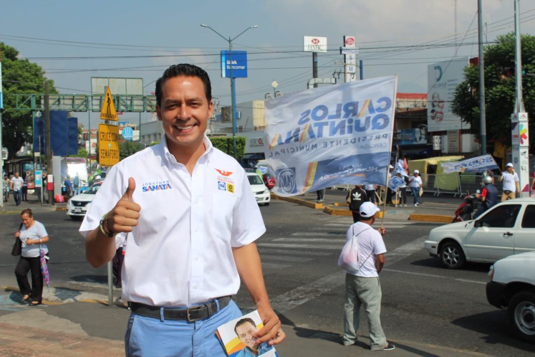 Continúa Jonathan Sanata González su recorrido por calles de Morelia