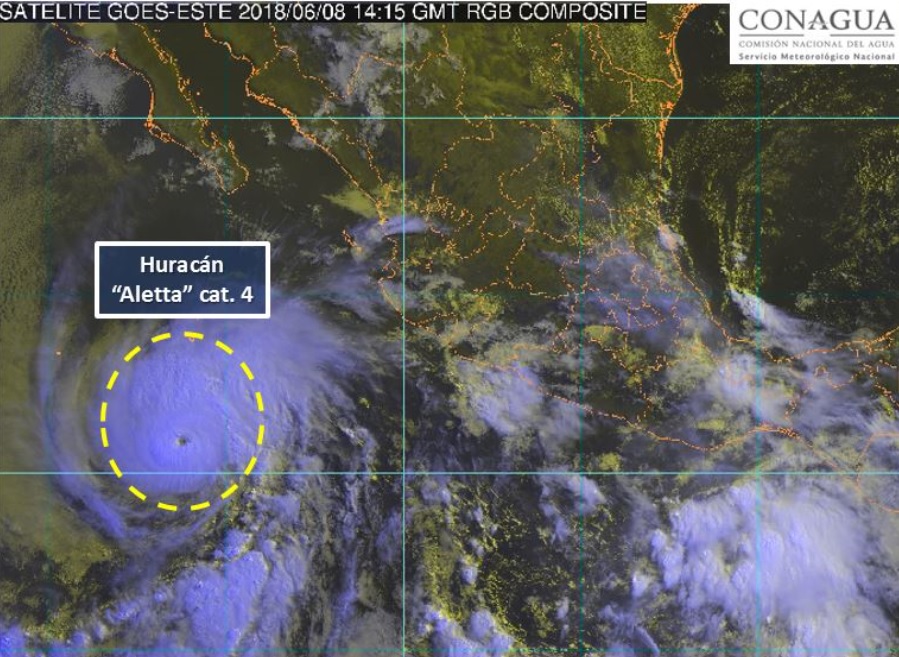 Se intensifica alerta a huracán categoría 4