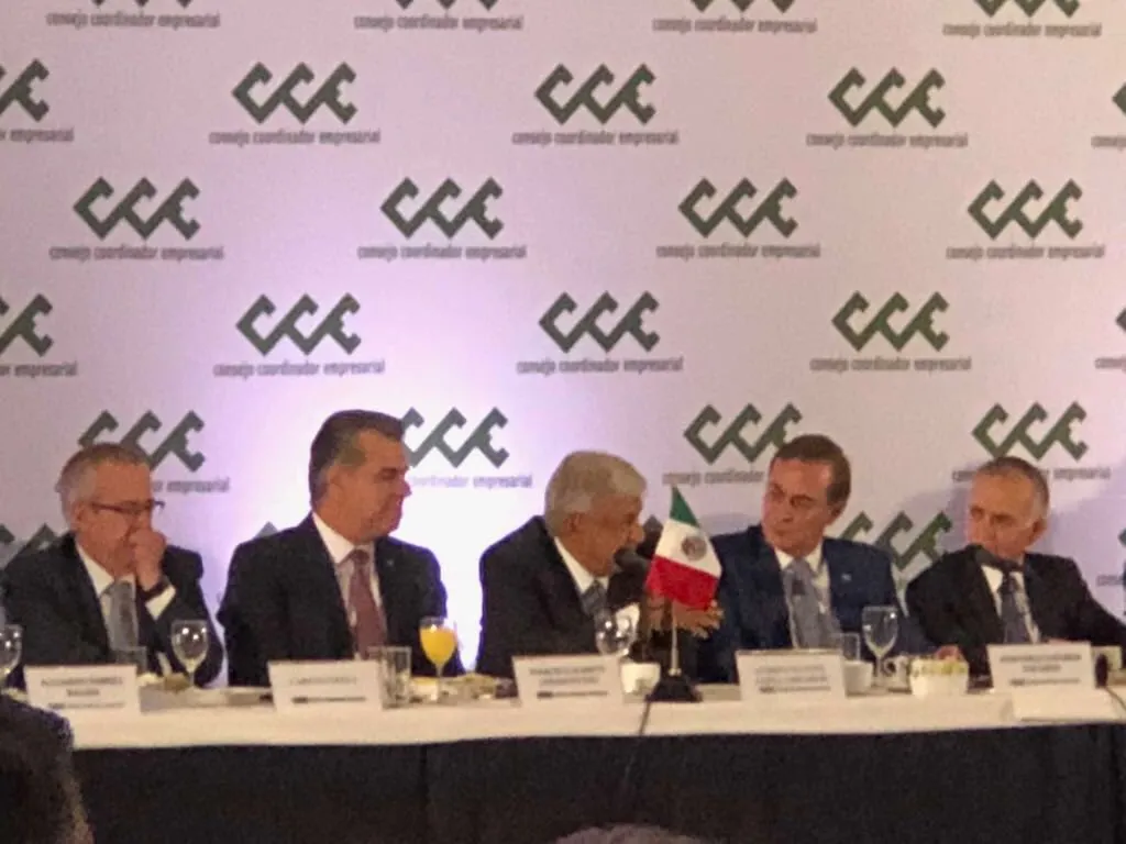 Se reúne AMLO con el Consejo Coordinador Empresarial