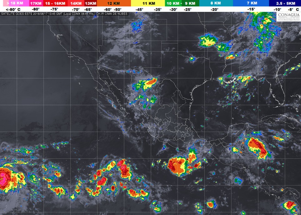 El huracán se encuentra como categoría uno a más de dos mil kilómetros de Cabo San Lucas