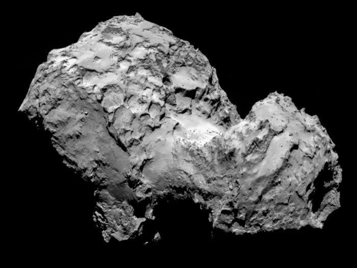 ESA revela imagen del cometa 67P/C-G