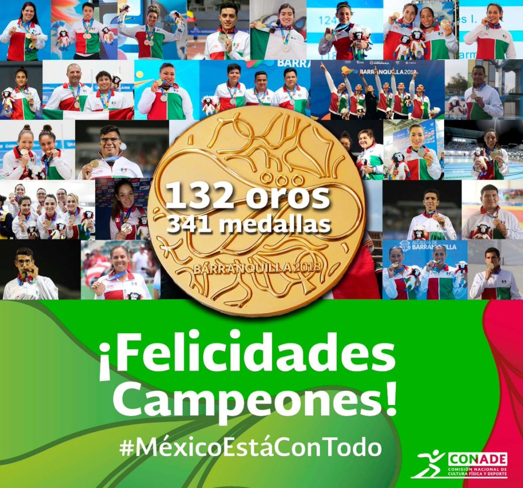 México ganador de los JCC de Barranquilla 2018