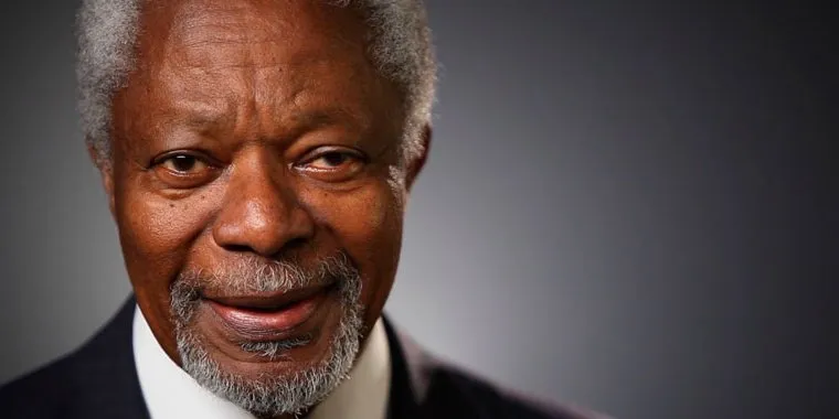 Lamenta Peña Nieto muerte de Kofi Annan
