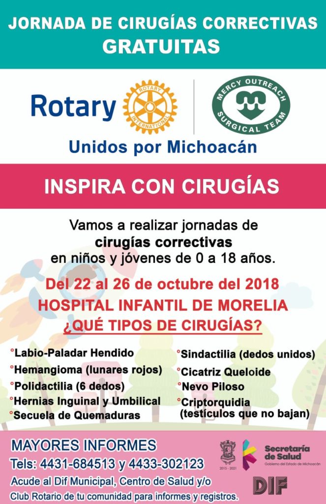 Organizan Rotarios Jornadas Correctivas Gratuitas