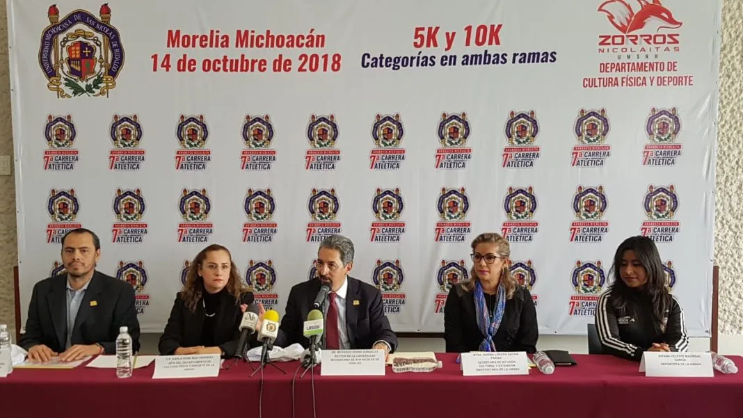 Presentan Carrera Atlética por el Aniversario CI de la UMSNH