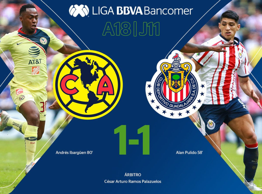 América en el último segundo dejó ir el superliderato