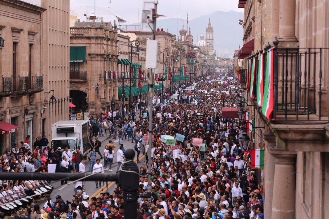 Revivirían en Michoacán ley “antimarchas”