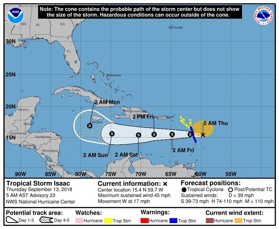 Descartan afectaciones por tormenta tropical Isaac en México