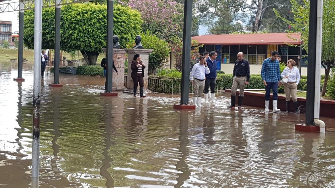 Por lo menos 6 escuelas morelianos afectadas por lluvias