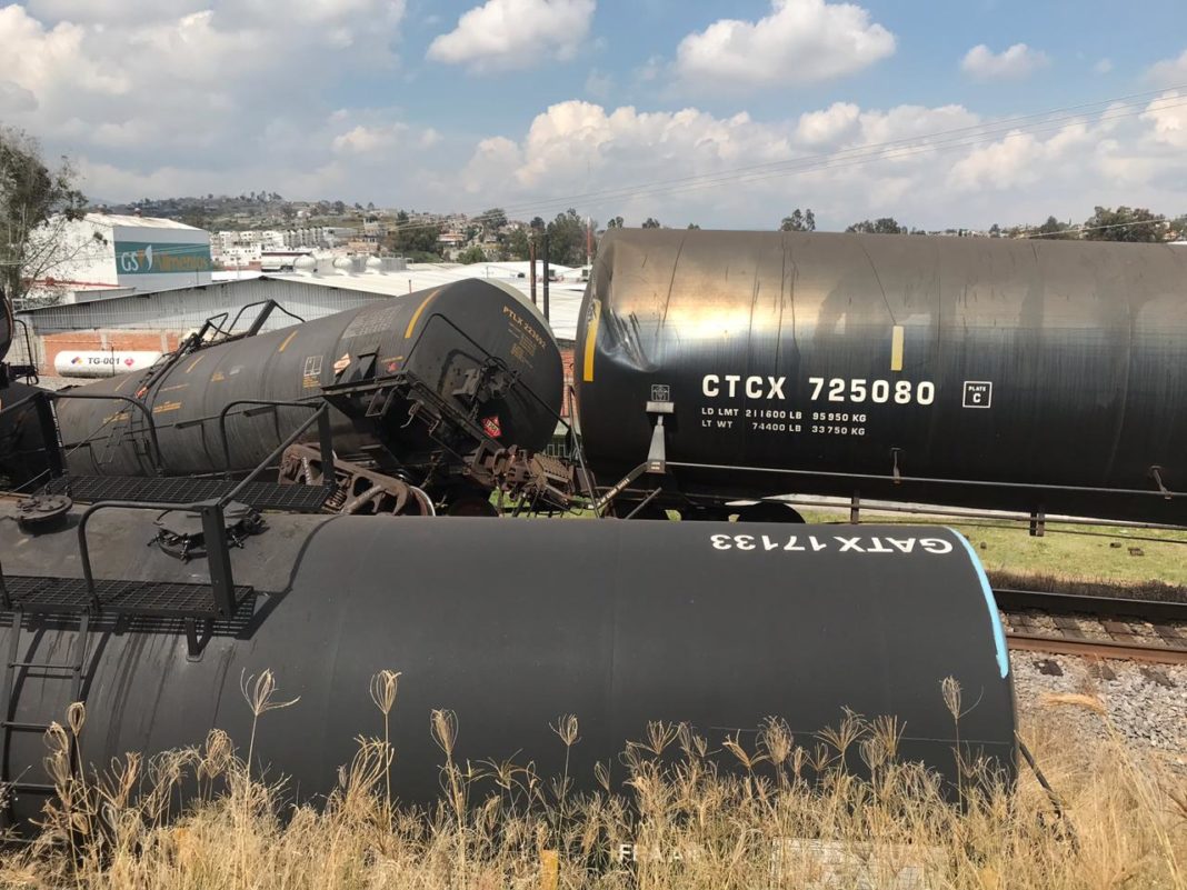 Se descarrila el tren en Ciudad Industrial de Morelia