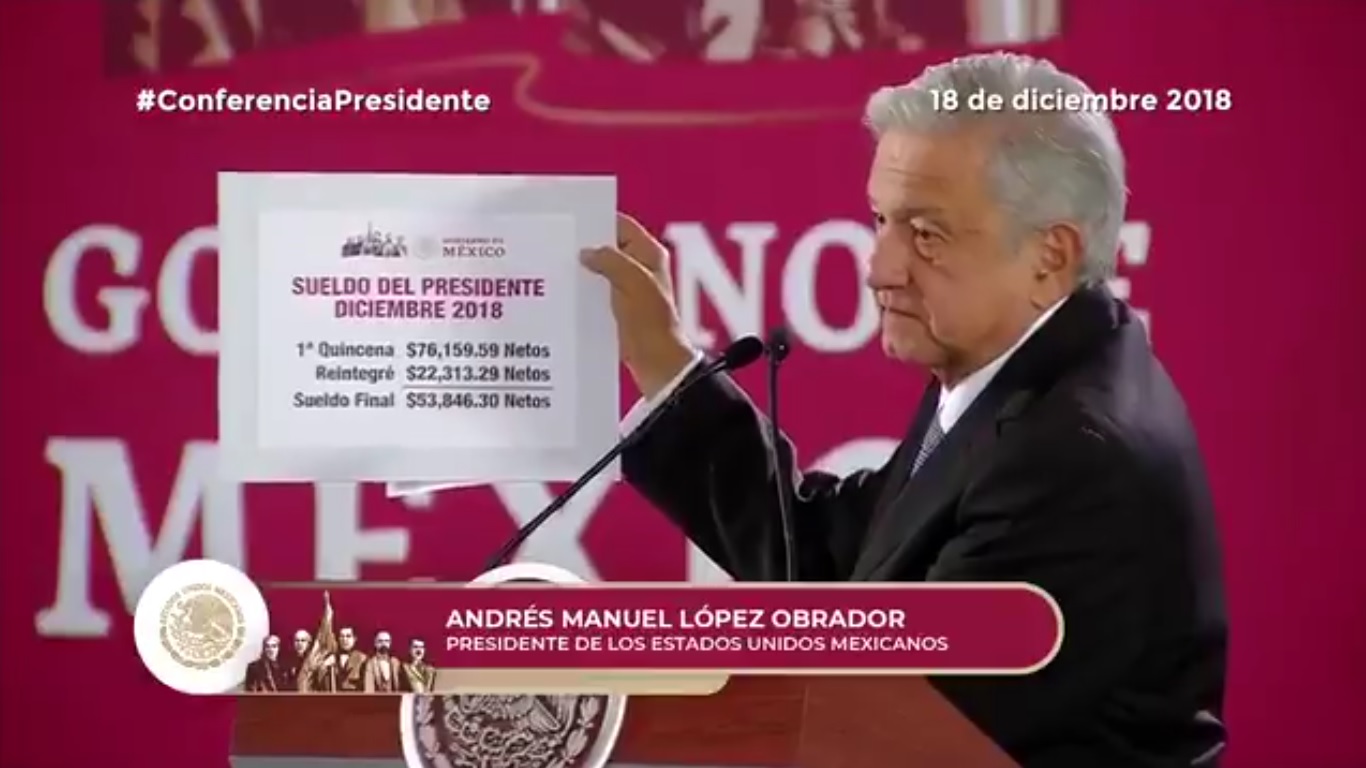 Regresa AMLO parte de su quincena