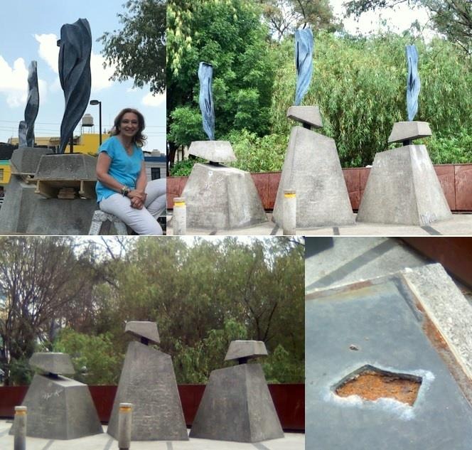 Usuarios de Facebook dan a conocer robo de escultura en Morelia