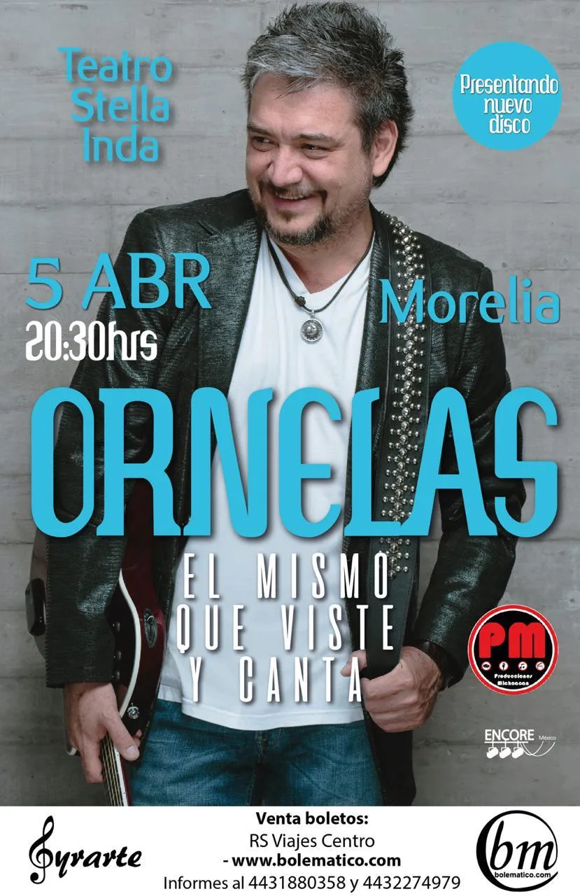 Llega a Morelia el cantautor Raúl Ornelas