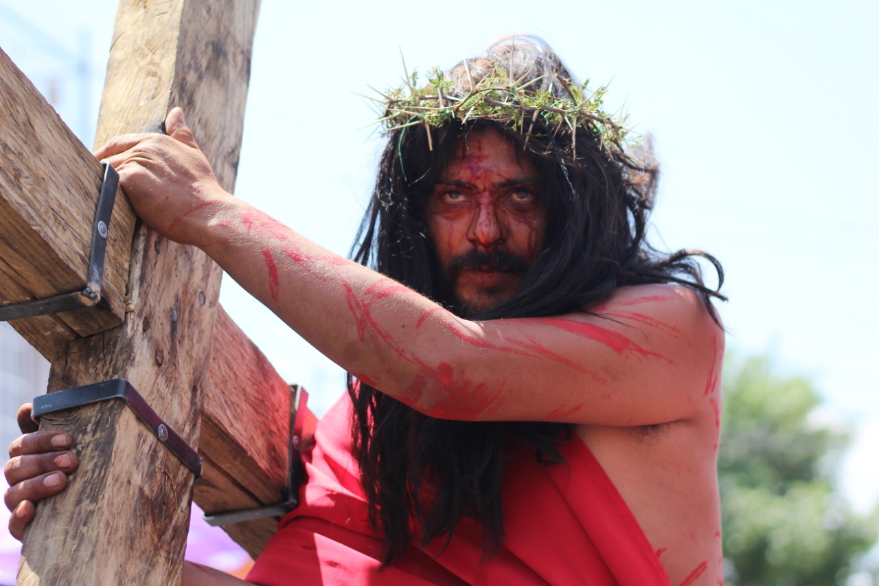 Viacrucis de la Juárez, representación real de la pasión y muerte de Jesús