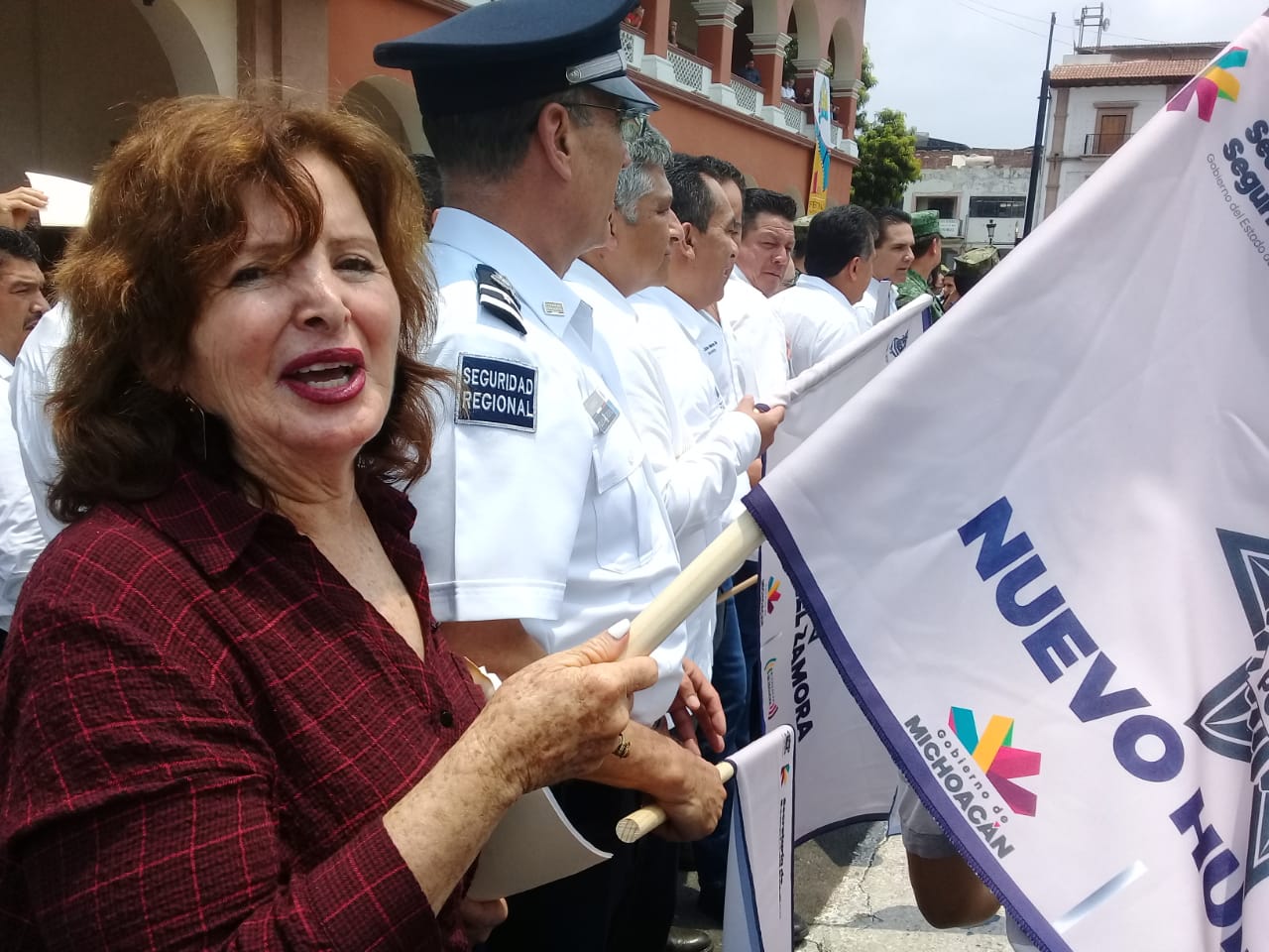Apatzingán, primer municipio con policía certificada: Sandra Luz Valencia