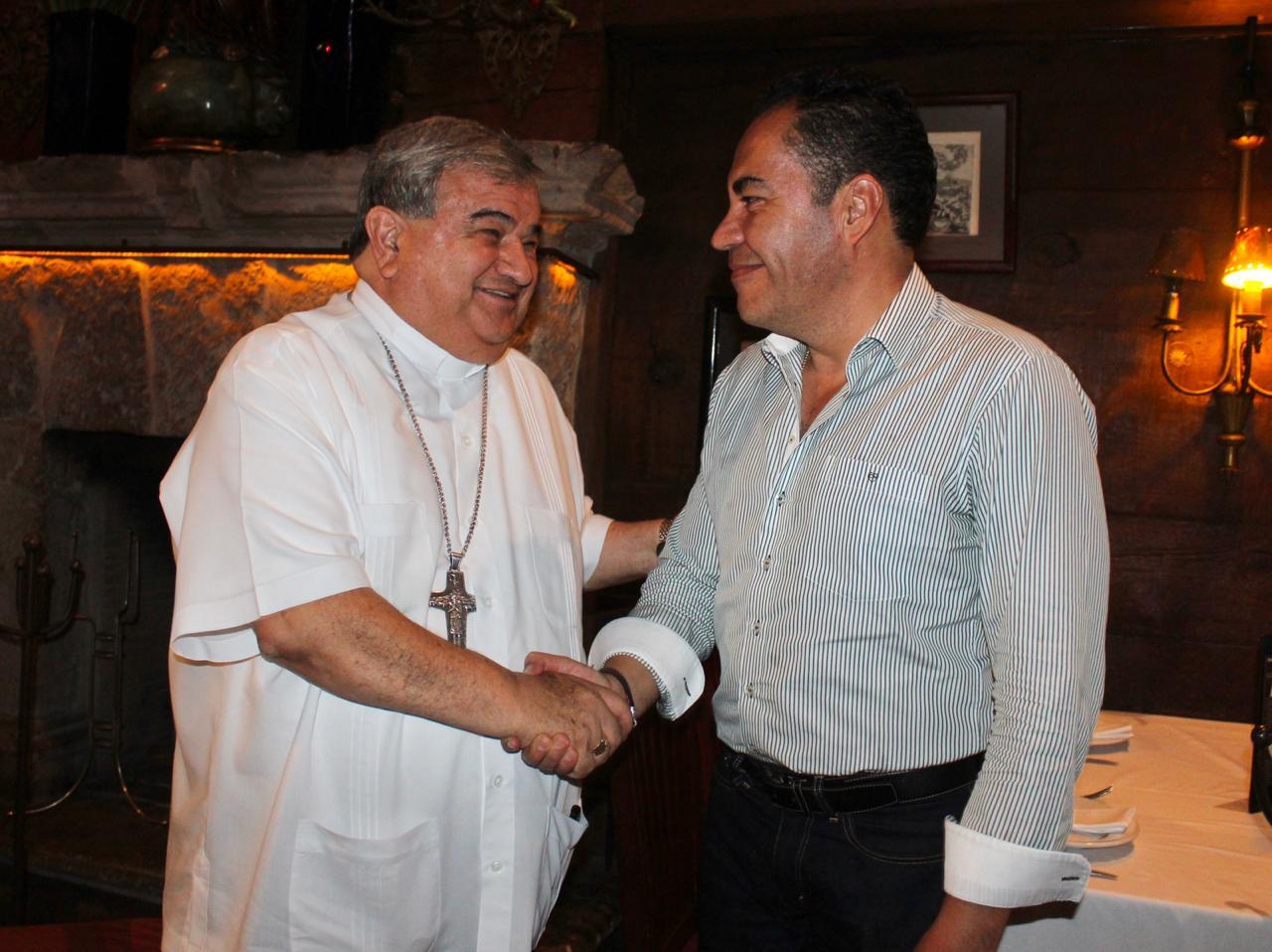 Acuerdan Carlos Herrera y el arzobispo Carlos Garfias agenda común por la paz
