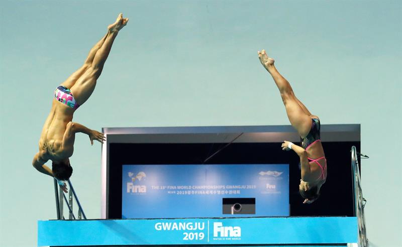 Histórica medalla en clavados mixtos